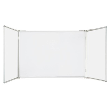 Tabla magnetica triptica alba Visual, 120 x 600 cm, rama de aluminiu Tabla magnetica triptica alba Visual, 120 x 600 cm, rama de aluminiu