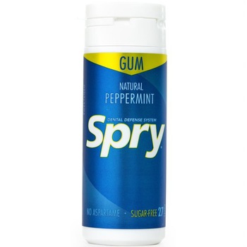 Guma de mestecat cu xylitol, Spry de la Xlear, fara zahar, 100% ingrediente naturale, aroma menta (peppermint), tub 27 bucati Guma de mestecat cu xylitol, Spry de la Xlear, fara zahar, 100% ingrediente naturale, aroma menta (peppermint), tub 27 bucati