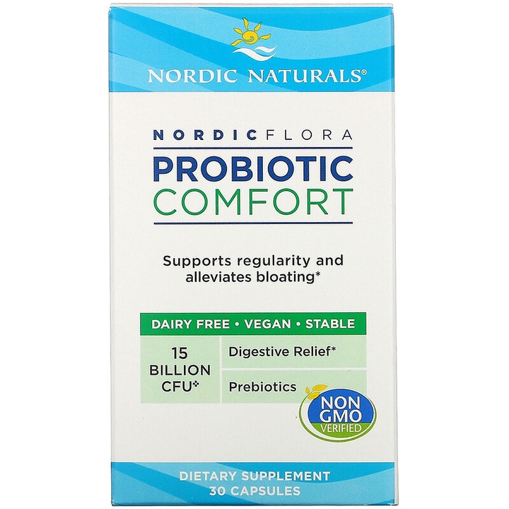 Supliment alimentar Nordic Naturals Nordic Flora Probiotic Comfort, 30 Capsule