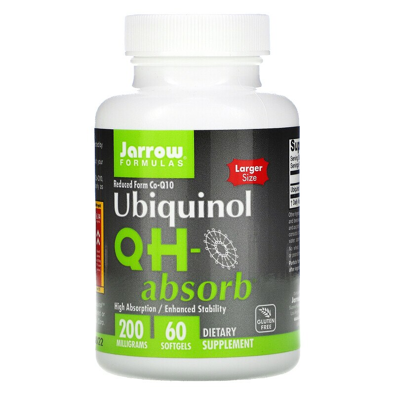 Supliment alimentar Jarrow Formulas Ubiquinol QH-absorb 200mg, 60 Capsule