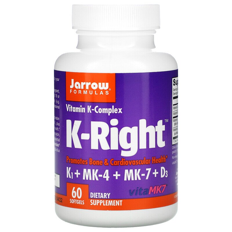 Supliment alimentar Jarrow Formulas K-Right, 60 Capsule