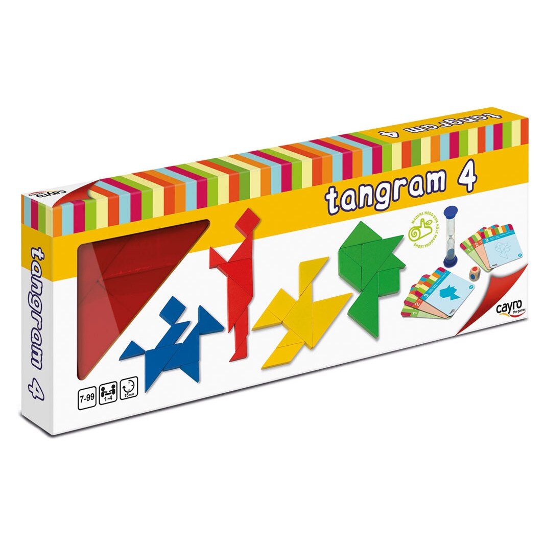 Joc Tangram, Cayro, 4 jucatori, din lemn