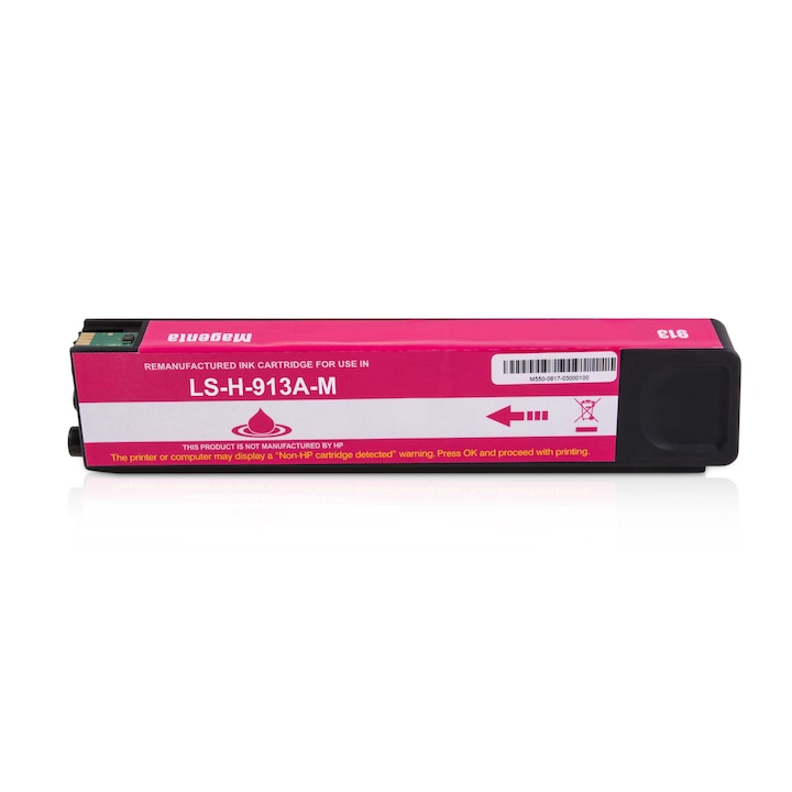 Cartus cerneala (inkjet), marca TIN, model compatibil cu HP F6T78AE / HP 913XL M, magenta, 3000 pagini, 45 ml