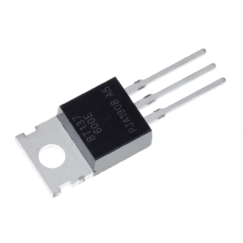 Triac, BT137-600E, 600V, 8A