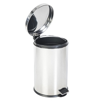 Cos gunoi rotund cu pedala Casa Plastor Promo, inox, 20L Cos gunoi rotund cu pedala Casa Plastor Promo, inox, 20L