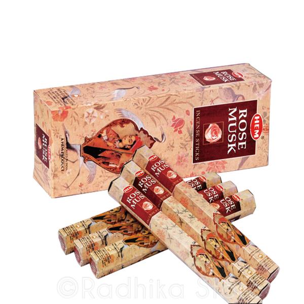 Betisoare parfumate Hem Rose Musk 20buc