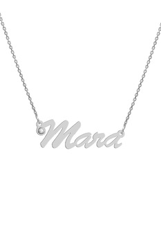 Colier aur alb 14K, Coriolan, nume Mara, diamant 0.01 carate GVS1, 42-45 cm Colier aur alb 14K, Coriolan, nume Mara, diamant 0.01 carate GVS1, 42-45 cm