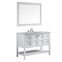 set mobilier baie dulap lemn cu lavoar blat marmura carrara  oglinda siera white 122x558x917 cm alb imagen 51_0_
0