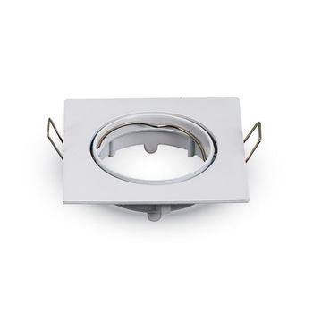 Set 2 rame pentru spoturi GU5.3 Ajustabile, Optonica, Patrat, Alb Set 2 rame pentru spoturi GU5.3 Ajustabile, Optonica, Patrat, Alb