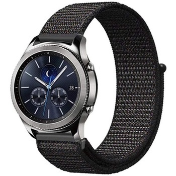 Curea compatibila Huawei GT2 E / GT 2/ Honor Magic/ Samsung Watch 46/ Gear S3, 22mm din material textil ,rezistenta la apa ,Sistem prindere de tip arici, Maro Curea compatibila Huawei GT2 E / GT 2/ Honor Magic/ Samsung Watch 46/ Gear S3, 22mm din material textil ,rezistenta la apa ,Sistem prindere de tip arici, Maro