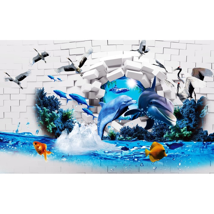 Fototapet autocolant PVC , Abstract 3d animale, 250x400 cm