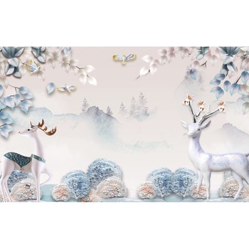 Tablou canvas - Abstract 3d cerbi, 50x35 cm Tablou canvas - Abstract 3d cerbi, 50x35 cm