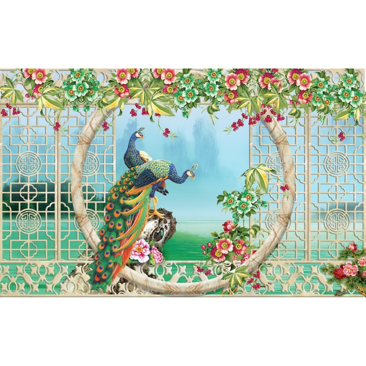 PVC öntapadós tapéta, Fácán természet, 200x300 cm