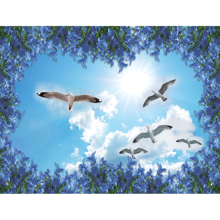 Tablou canvas - Pasari in zbor, 75x50 cm