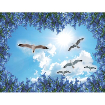 Tablou canvas - Pasari in zbor, 100x70 cm Tablou canvas - Pasari in zbor, 100x70 cm