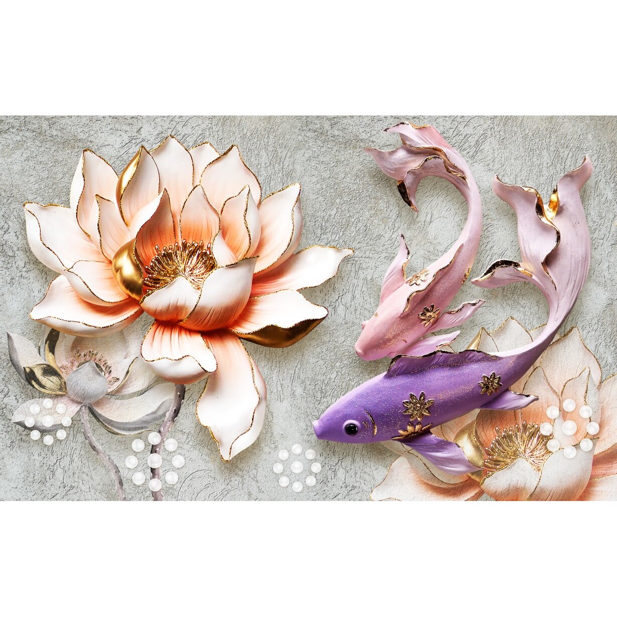 Tablou canvas - Peste mov abstract, 75x50 cm