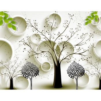 Tablou canvas - Abstract pom maro, 50x35 cm Tablou canvas - Abstract pom maro, 50x35 cm