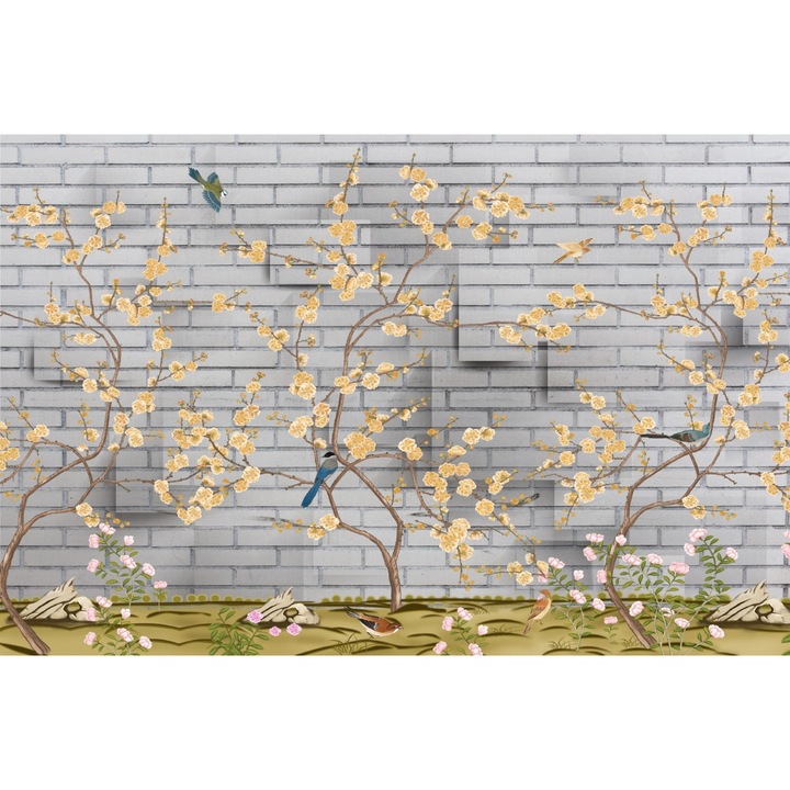 Fototapet autocolant PVC , Gradina abstracta, 120x180 cm