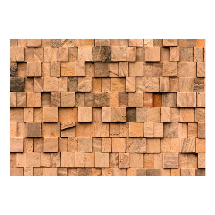 Fototapet vlies pentru Sufragerie, Dormitor, Puzzle de piatra - 250cm X 175cm, Instructiuni, lipici
