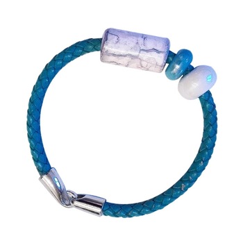 Bratara handmade din snur impletit din piele ZEN-M3 Bratara handmade din snur impletit din piele ZEN-M3