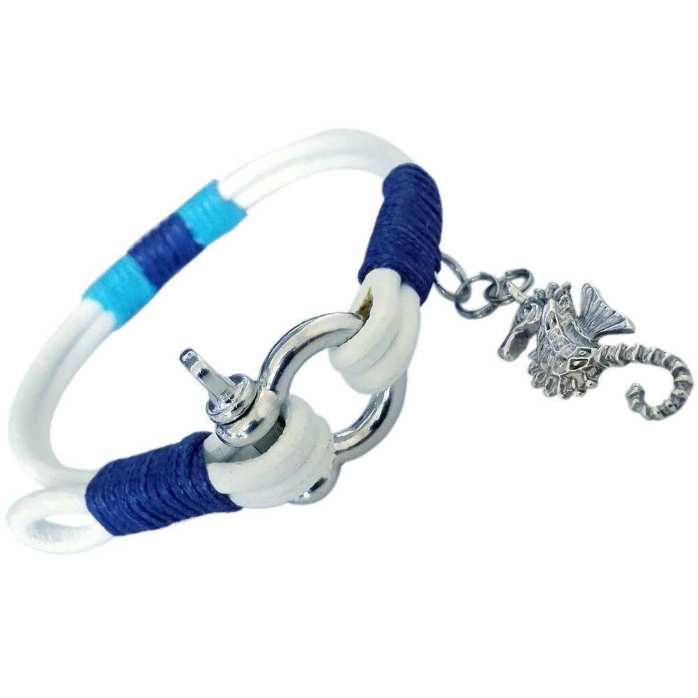 Bratara handmade din snur din piele MARIN1-M030