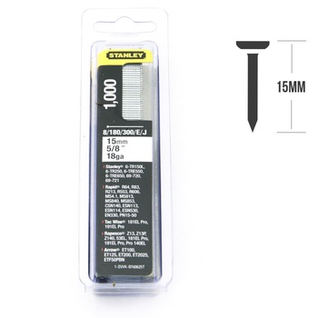 Set 1000 cuie, Stanley, 1-SWK-BN0625T, 15mm, tip J 8/180/300/E Set 1000 cuie, Stanley, 1-SWK-BN0625T, 15mm, tip J 8/180/300/E