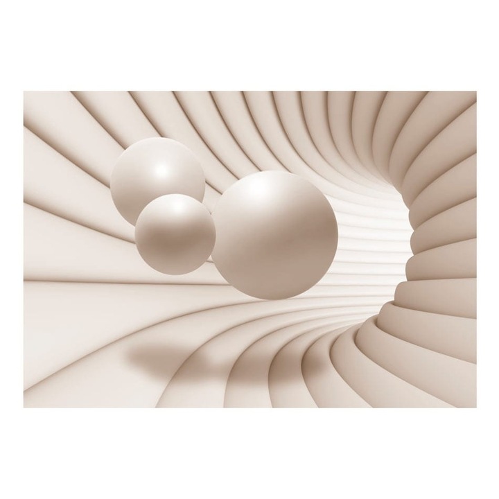 Nem szőtt tapéta nappaliba, hálószobába, golyók az alagútban - 150cm X 105cm, Használati útmutató, ragasztó