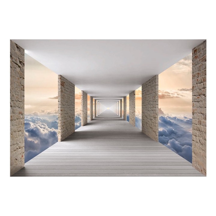 Fototapet vlies pentru Sufragerie, Dormitor, Calatorie pe cer - 200cm X 140cm, Instructiuni, lipici