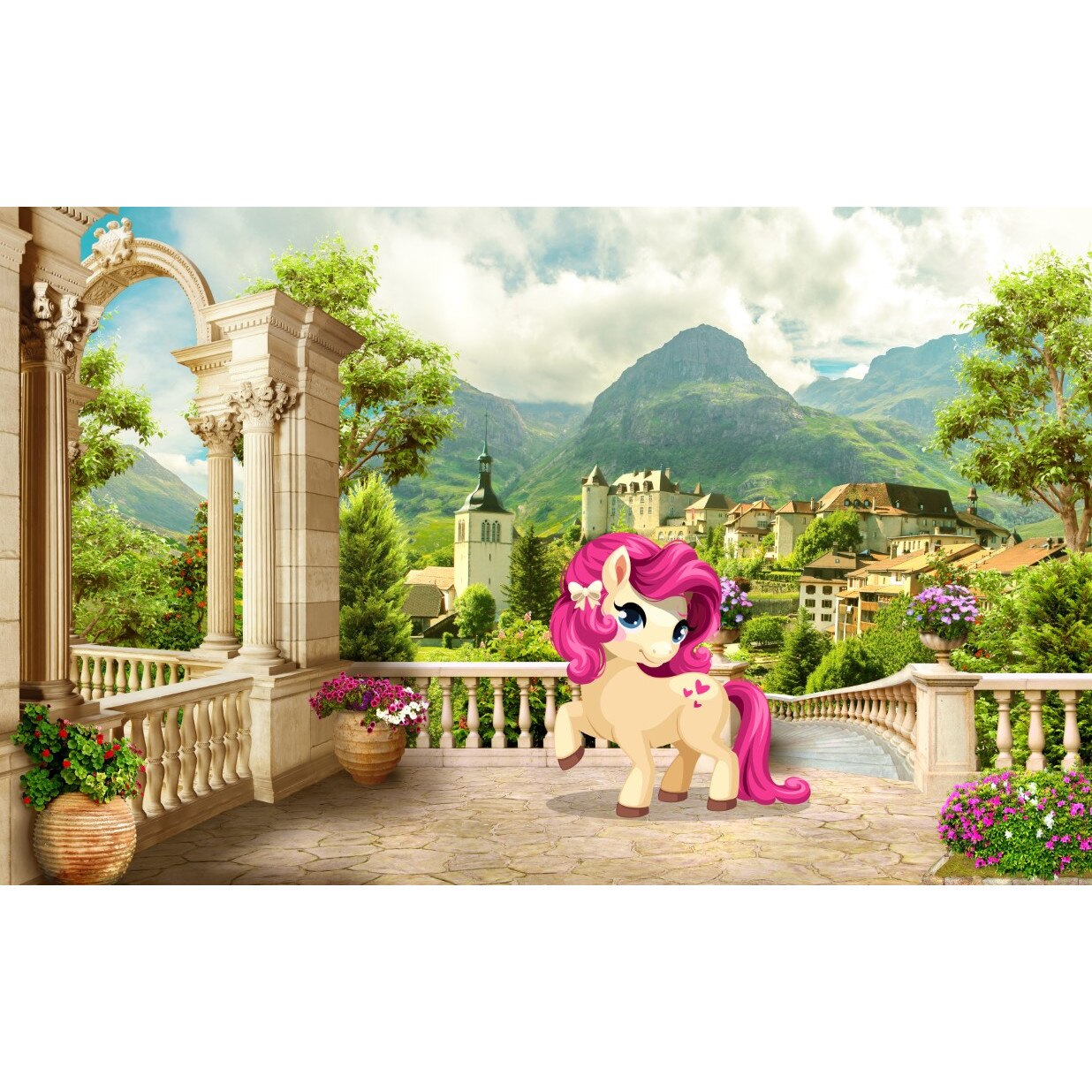 Tablou canvas - Abstract 3d ponei, 50x35 cm