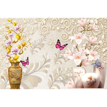 Tablou canvas - Flori in vaze, 90x50 cm Tablou canvas - Flori in vaze, 90x50 cm