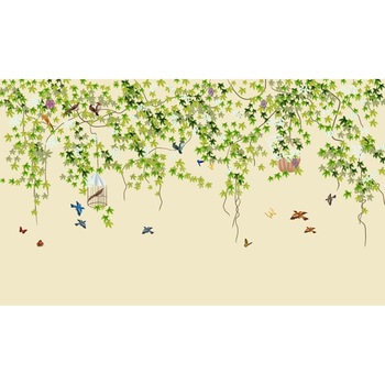 Tablou canvas - Ramuri si pasari, 90x50 cm Tablou canvas - Ramuri si pasari, 90x50 cm