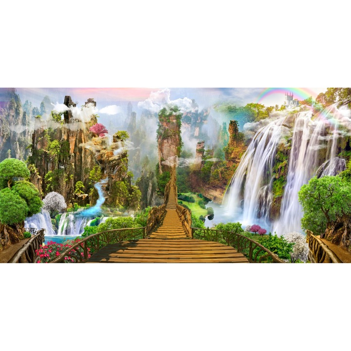 PVC öntapadós tapéta, Út vízesések között, 250x400 cm