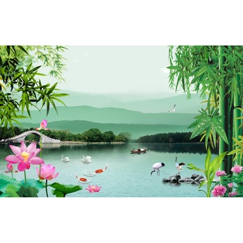 Tablou canvas - Flora si fauna din parc, 90x50 cm Tablou canvas - Flora si fauna din parc, 90x50 cm