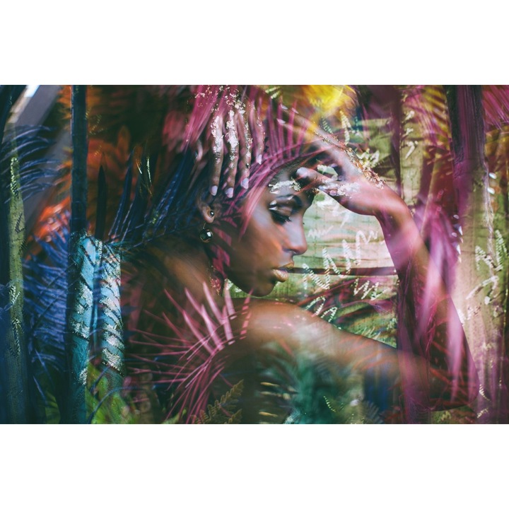 PVC matrica tapéta, fantázia női portré, 250x400 cm