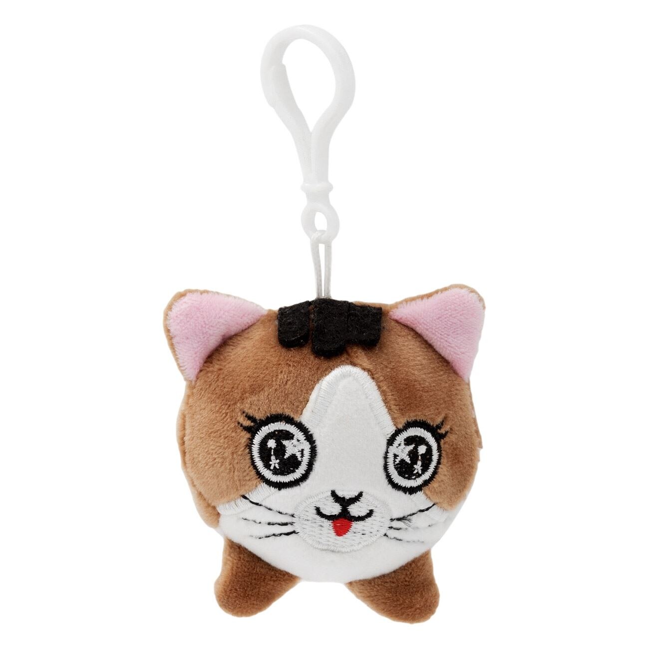 Breloc pentru chei, Zola,pisicuta de plus, maro, 7cm