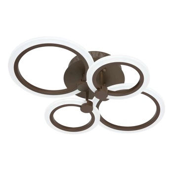 Lustra LED Rondo SLC Selino Concept 2+2 Coffee cu Aplicatie Telefon, Telecomanda, lumina calda/ neutra/ rece si Intensitate reglabila Lustra LED Rondo SLC Selino Concept 2+2 Coffee cu Aplicatie Telefon, Telecomanda, lumina calda/ neutra/ rece si Intensitate reglabila