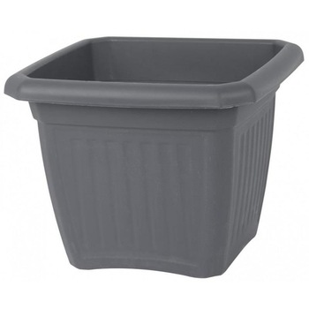 Ghiveci patrat Strend Pro Economy SQ4 Antracit, 50l, 50x50 cm, fara farfurie Ghiveci patrat Strend Pro Economy SQ4 Antracit, 50l, 50x50 cm, fara farfurie