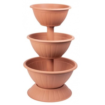 Set 3 ghivece decorative Strend Pro Pyramid, inaltime 79 cm Set 3 ghivece decorative Strend Pro Pyramid, inaltime 79 cm