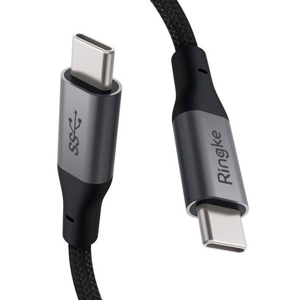 Cablu premium de tip C la tip C, gri