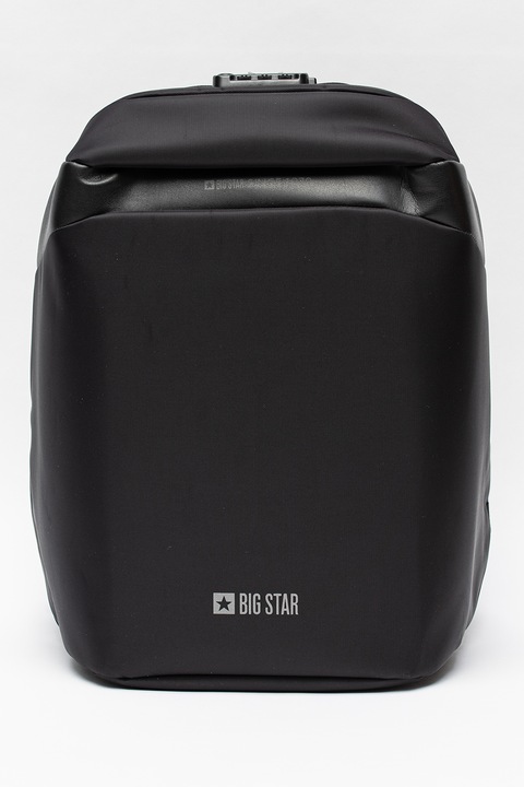 Big Star, Rucsac unisex cu compartiment pentru laptop, Negru