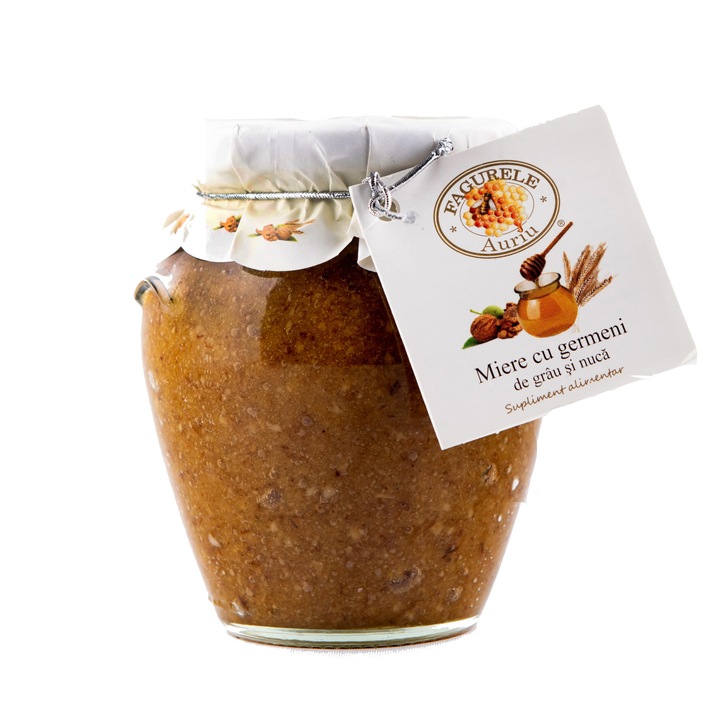 Méz búzacsírával és dióval GOLDEN HONEYCOMB 400g - Méhcsemege