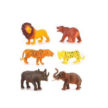 Set figurine animale Salbatice,6 piese, 32x22 cm, multicolor Set figurine animale Salbatice,6 piese, 32x22 cm, multicolor