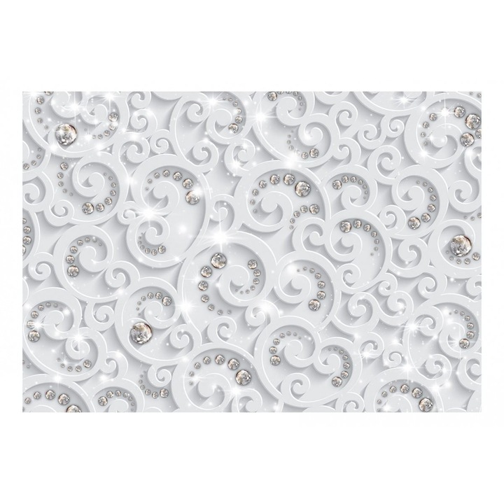 Nem szőtt tapéta nappaliba, hálószobába, Absztrakt Glamour - 200cm X 140cm, Útmutató, ragasztó