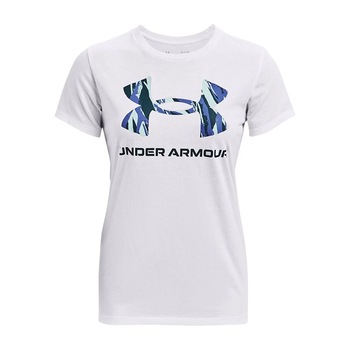 Under Armour, Tricou pentru antrenament Sportstyle, Alb Under Armour, Tricou pentru antrenament Sportstyle, Alb