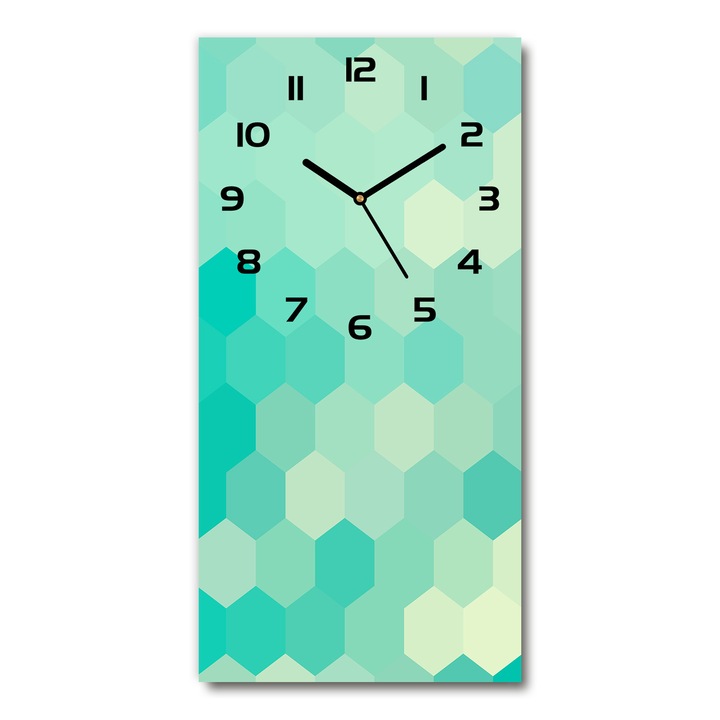 Falióra, Tulup, geometriai háttér, 30x60 cm,, zöldzöld