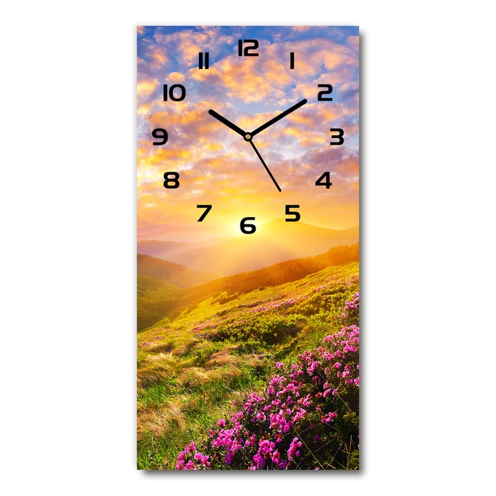 Falióra, Tulup, naplemente hegy, 30x60 cm, sokszínű