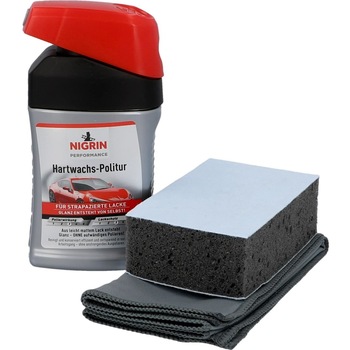 Set polish pentru lustruit si protectie vopsea cu ceara, Nigrin Performance, 300 ml Set polish pentru lustruit si protectie vopsea cu ceara, Nigrin Performance, 300 ml