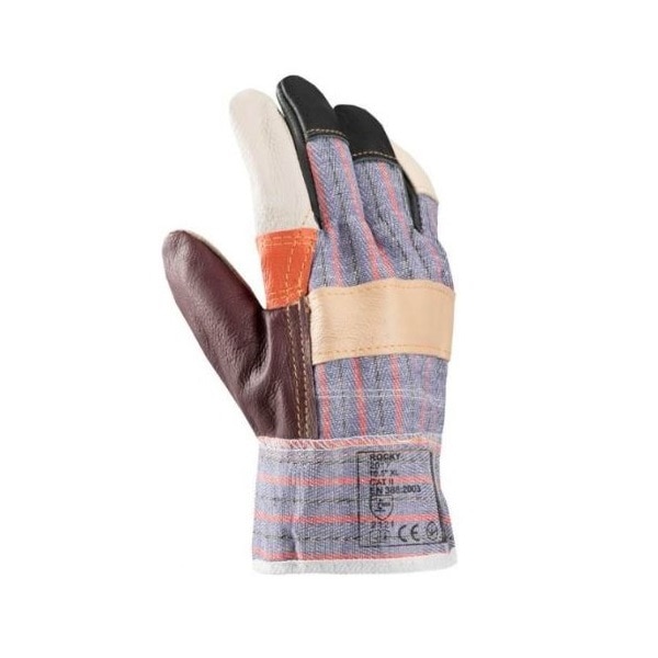 Manusi de protectie piele, 12 perechi ,marimea XL