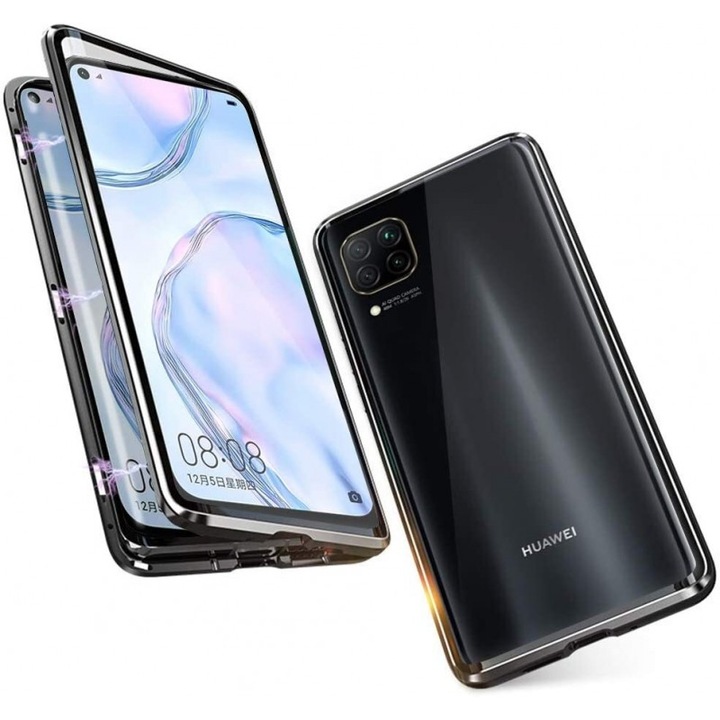 Husa telefon, Mont Defenses, Compatibil cu Samsung Galaxy Note 20, Negru/Transparent