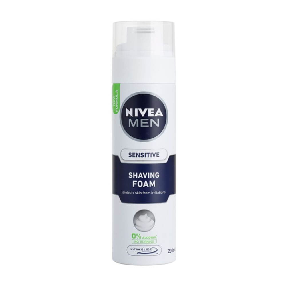 Spuma de Ras fara Alcool Nivea Men Sensitive Instant Protection, 200 ml